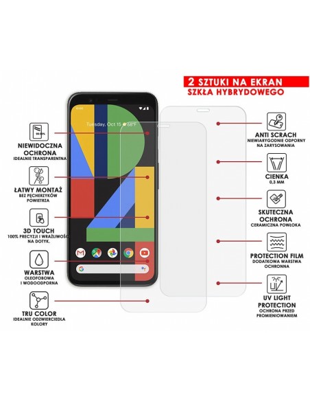 PANCERNE SZKŁO HYBRYDOWE GOOGLE PIXEL 4 XL