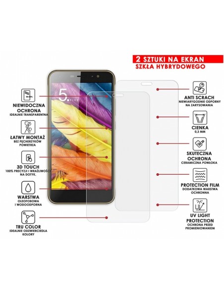 PANCERNE SZKŁO HYBRYDOWE ZTE NUBIA N1 LITE