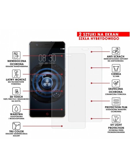 PANCERNE SZKŁO HYBRYDOWE ZTE NUBIA Z17 LITE