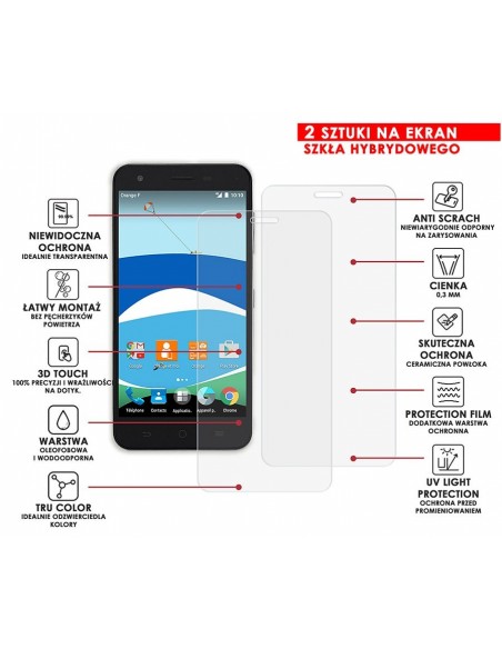 PANCERNE SZKŁO HYBRYDOWE ZTE ORANGE DIVE 71