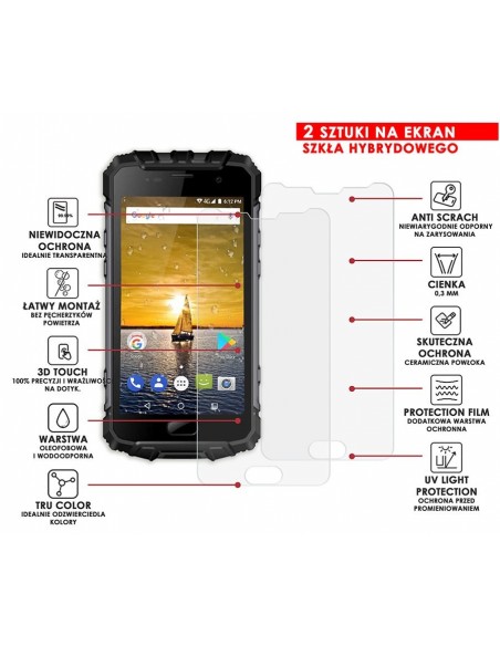 PANCERNE SZKŁO HYBRYDOWE ULEFONE ARMOR 2