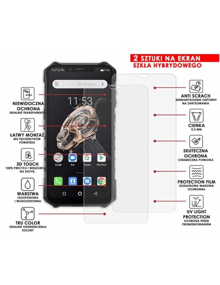 PANCERNE SZKŁO HYBRYDOWE ULEFONE ARMOR 6S