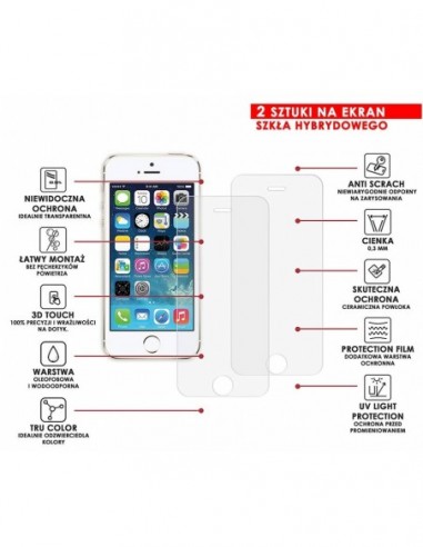 PANCERNE SZKŁO HYBRYDOWE IPHONE 5 I...