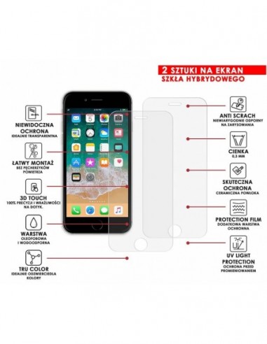 PANCERNE SZKŁO HYBRYDOWE IPHONE 6 I...