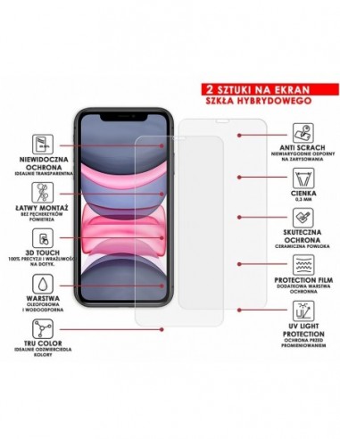 PANCERNE SZKŁO HYBRYDOWE IPHONE 11 I...