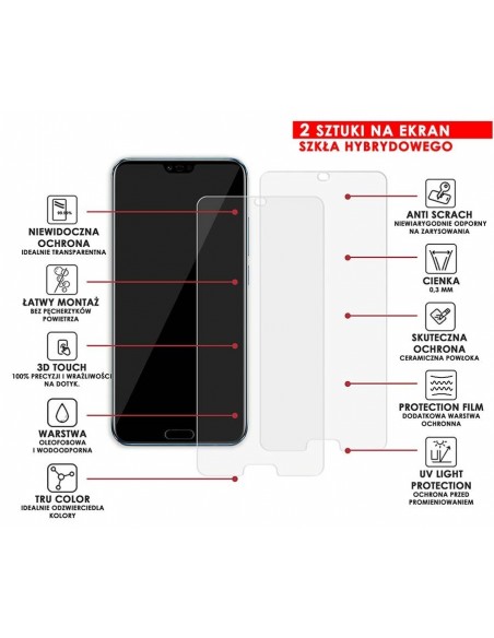 PANCERNE SZKŁO HYBRYDOWE HUAWEI HONOR 10 I APARAT