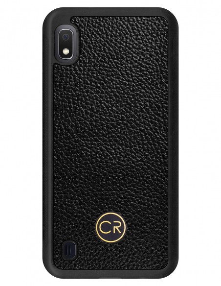 Etui premium skórzane, case na smartfon SAMSUNG GALAXY A10. Skóra floater czarna ze złotą blaszką. Etui premium skórzane, case na smartfon SAMSUNG GALAXY A10. Skóra floater czarna ze złotą blaszką.