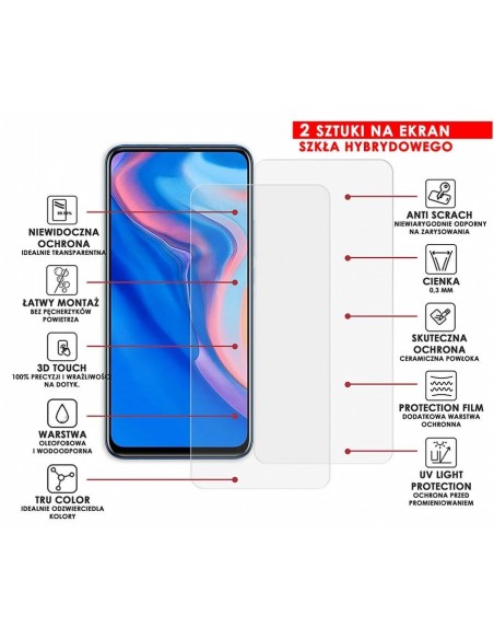 PANCERNE SZKŁO HYBRYDOWE HUAWEI P SMART Z I APARAT