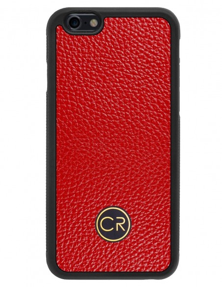 Etui premium skórzane, case na smartfon APPLE iPhone 6S. Skóra floater czerwona ze złotą blaszką. Etui premium skórzane, case na smartfon APPLE iPhone 6S. Skóra floater czerwona ze złotą blaszką.