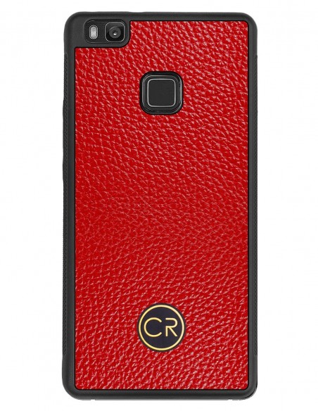 Etui premium skórzane, case na smartfon HUAWEI P9 LITE. Skóra floater czerwona ze złotą blaszką. Etui premium skórzane, case na smartfon HUAWEI P9 LITE. Skóra floater czerwona ze złotą blaszką.