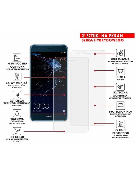 PANCERNE SZKŁO HYBRYDOWE HUAWEI P10 LITE I APARAT