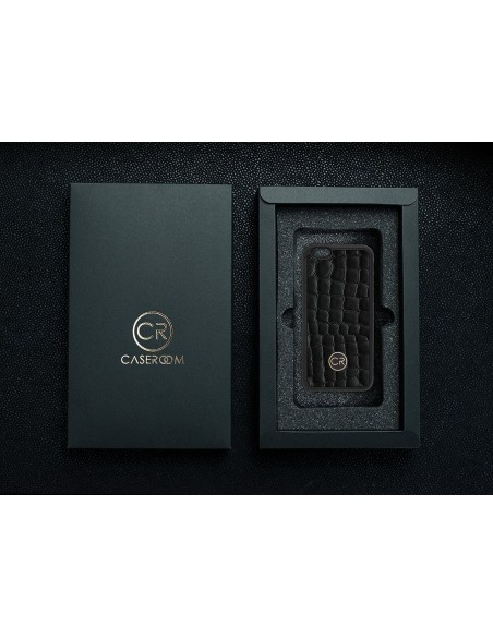 APPLE iPhone 6 - skóra krokodyl czarna