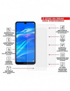 Caseroom.pl - PANCERNE SZKŁO HYBRYDOWE HUAWEI Y7 2019 I APARAT 2
