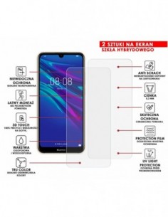 Caseroom.pl - PANCERNE SZKŁO HYBRYDOWE HUAWEI Y6 2019 I APARAT 2