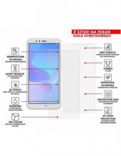 Caseroom.pl - PANCERNE SZKŁO HYBRYDOWE HUAWEI Y6 2018 I APARAT 2