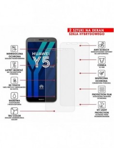 Caseroom.pl - PANCERNE SZKŁO HYBRYDOWE HUAWEI Y5 2018 I APARAT 2