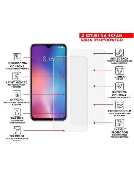 PANCERNE SZKŁO HYBRYDOWE XIAOMI MI 9 SE I APARAT