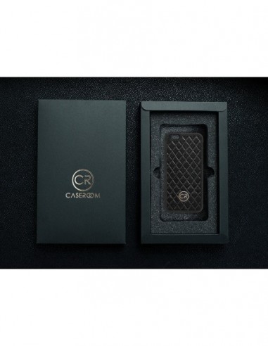 APPLE iPhone 6S - skóra pikowana czarna