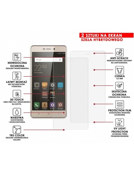 PANCERNE SZKŁO HYBRYDOWE XIAOMI REDMI 3S I APARAT