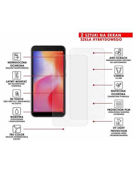 PANCERNE SZKŁO HYBRYDOWE XIAOMI REDMI 4X I APARAT