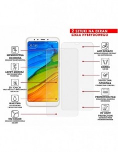 Caseroom.pl - PANCERNE SZKŁO HYBRYDOWE XIAOMI REDMI 5 I APARAT 2