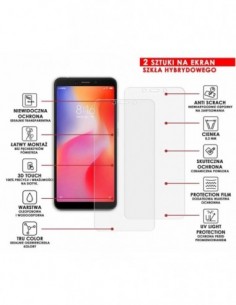 Caseroom.pl - PANCERNE SZKŁO HYBRYDOWE XIAOMI REDMI 6 I APARAT 2