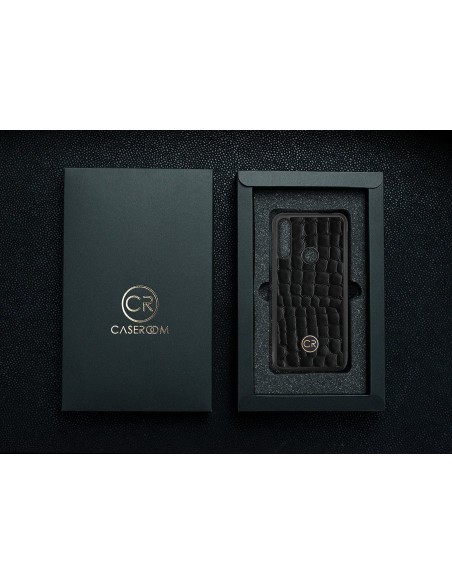 HUAWEI Y9 PRIME 2019 - skóra krokodyl czarna