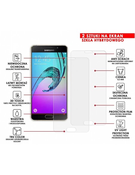 PANCERNE SZKŁO HYBRYDOWE SAMSUNG GALAXY A5 2016 I APARAT