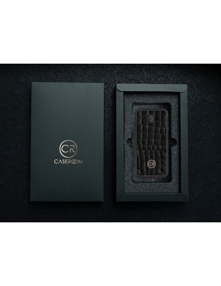 SAMSUNG GALAXY J5 2017 - skóra krokodyl czarna