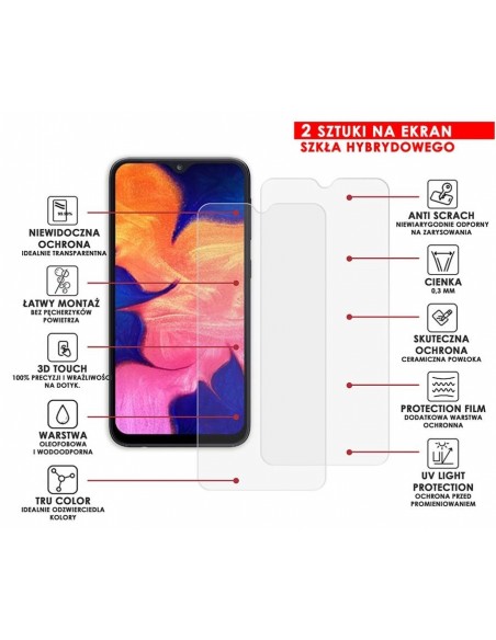 PANCERNE SZKŁO HYBRYDOWE SAMSUNG GALAXY A10 I APARAT