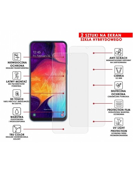 PANCERNE SZKŁO HYBRYDOWE SAMSUNG GALAXY A50 I APARAT