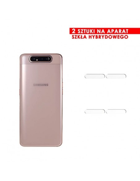 PANCERNE SZKŁO HYBRYDOWE SAMSUNG GALAXY A80 I APARAT