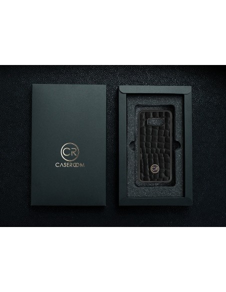 SAMSUNG GALAXY S8 - skóra krokodyl czarna