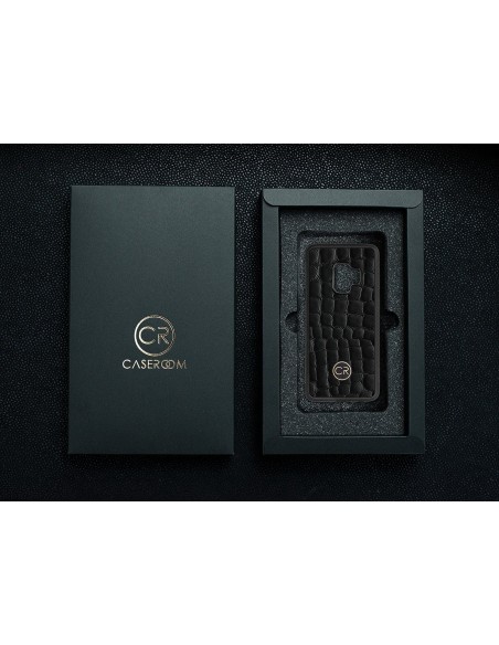 SAMSUNG GALAXY S9 - skóra krokodyl czarna