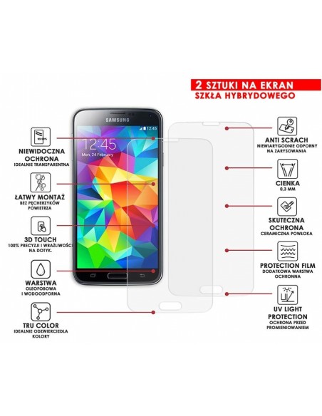 PANCERNE SZKŁO HYBRYDOWE SAMSUNG GALAXY S5 I APARAT