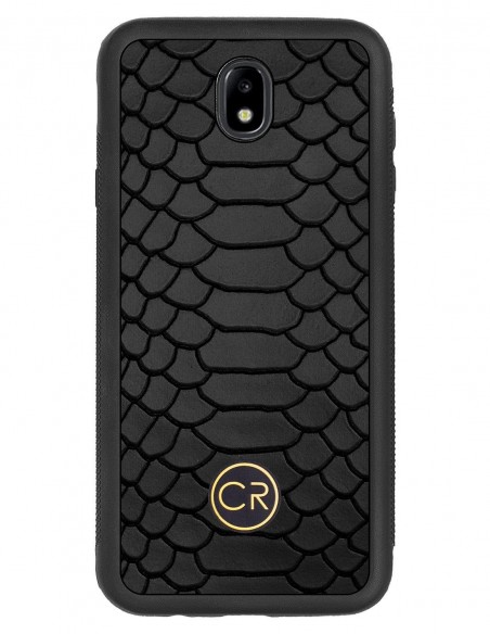 SAMSUNG GALAXY J7 2017 - skóra pyton czarna