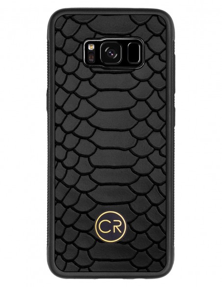SAMSUNG GALAXY S8 - skóra pyton czarna