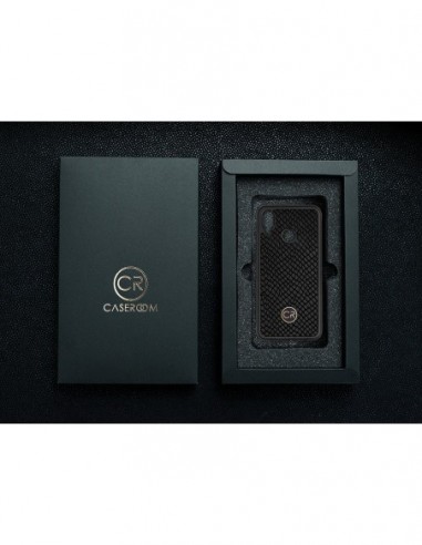 HUAWEI P20 LITE - skóra iguana czarna