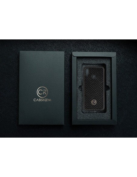 HUAWEI P20 LITE - skóra iguana czarna