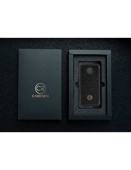 MOTOROLA G5S - skóra iguana czarna