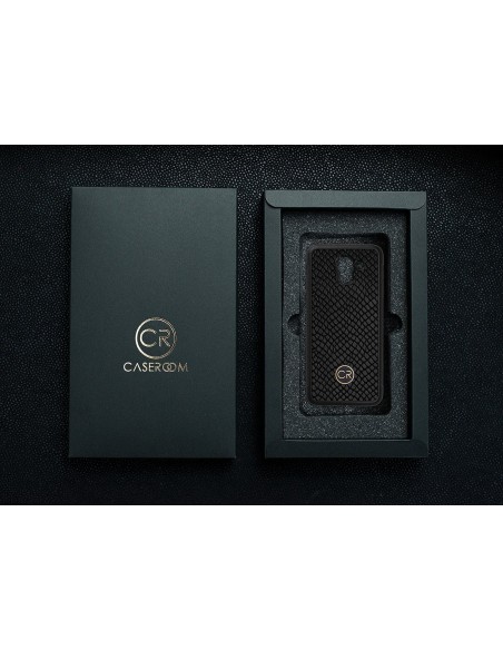 SAMSUNG GALAXY J6 2018 - skóra iguana czarna