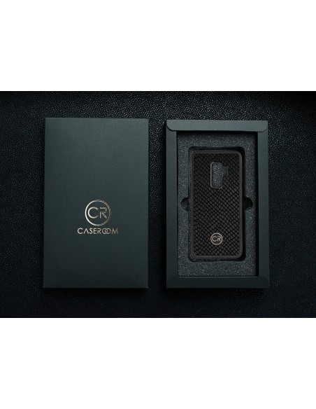 SAMSUNG GALAXY S9 PLUS - skóra iguana czarna