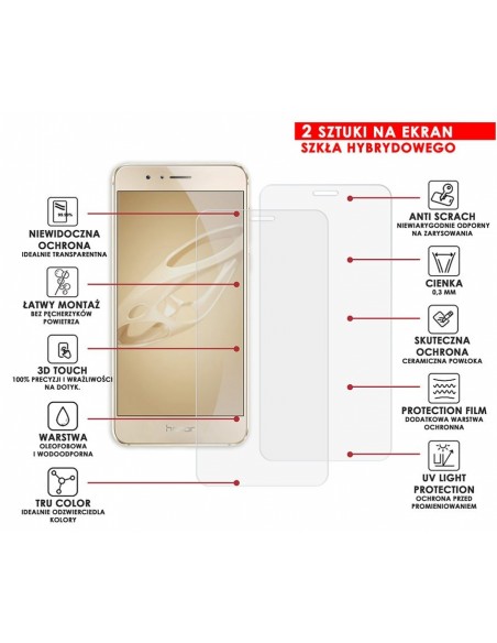 PANCERNE SZKŁO HYBRYDOWE HUAWEI HONOR 8