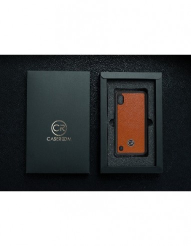 Etui premium skórzane, case na smartfon SAMSUNG GALAXY A10. Skóra floater ruda ze złotą blaszką. Etui premium skórzane, case na smartfon SAMSUNG GALAXY A10. Skóra floater ruda ze złotą blaszką.