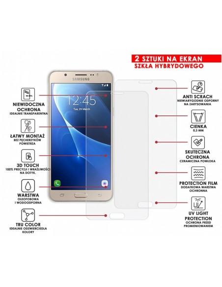 PANCERNE SZKŁO HYBRYDOWE SAMSUNG GALAXY J7 2016